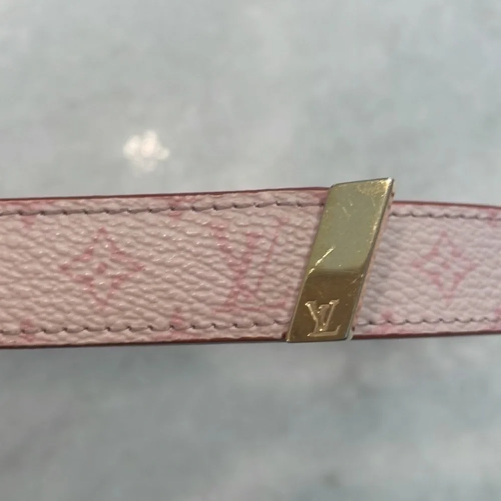 Louis Vuitton Cherry Blossom Pink Monogram Belt size 28 - Picture 3 of 8